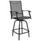 Flash Furniture 2PK Outdoor Stool - 30 inch Patio Bar Stool, Gray 2-ET-SWVLPTO-30-GR-GG - alternate 5